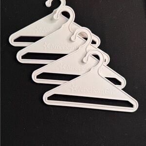 American Girl White Plastic Doll Hanger with Logo
